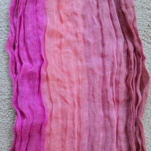 NWOT J. Jill Crinkle Linen Scarf
